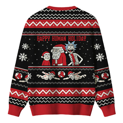 Uglysweatershops Happy Human Holiday Christmas Ugly Sweater
