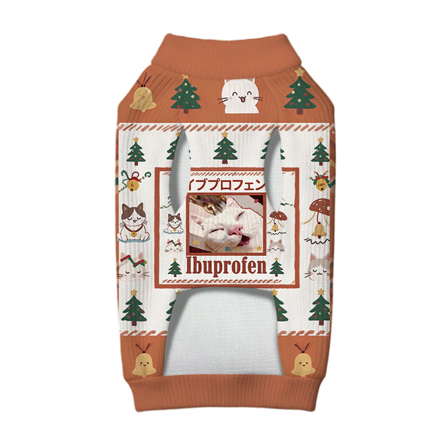 Uglysweatershops Ibuprofen Meme Cat Dog & Cat Pet Sweater