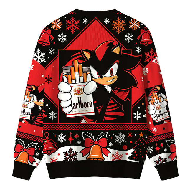 Uglysweatershops Shadow The Hedgehog Christmas Ugly Sweater