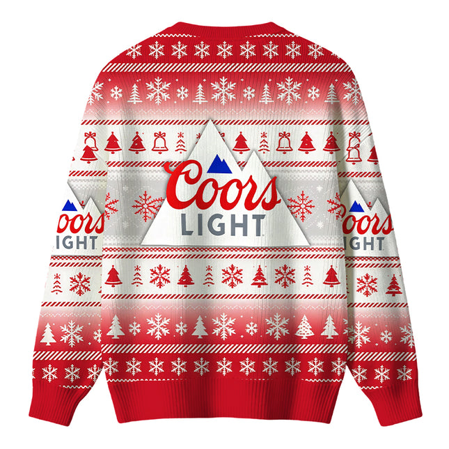 Uglysweatershops Montain Light Christmas Ugly Sweater