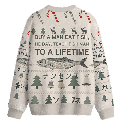 Uglysweatershops Funny To A Lifetime Fuzzy Christmas Ugly Sweatshirt