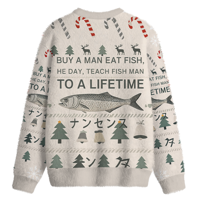 Uglysweatershops Funny To A Lifetime Fuzzy Christmas Ugly Sweatshirt