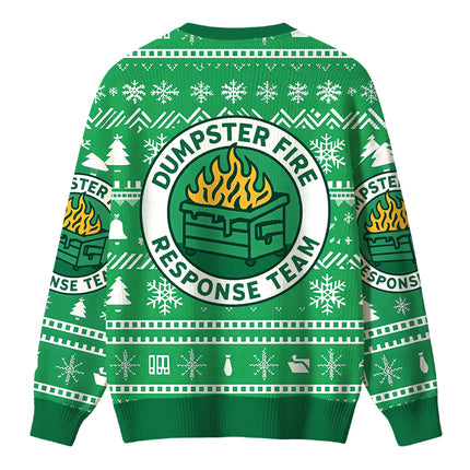 Uglysweatershops Dumpster Fire Response Team Christmas Ugly Sweater