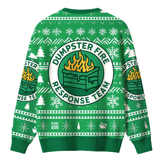 Uglysweatershops Dumpster Fire Response Team Christmas Ugly Sweater
