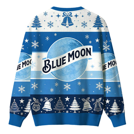 Uglysweatershops Vintage Moon Christmas Ugly Sweater