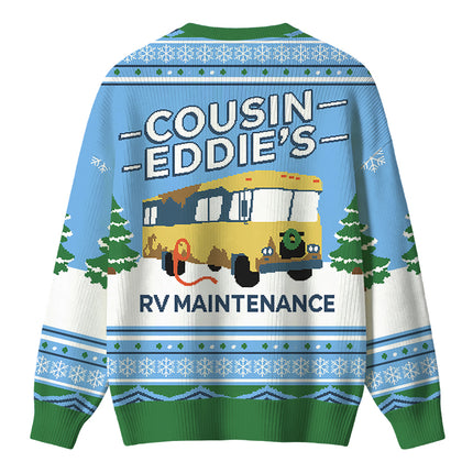Uglysweatershops Retro Camper Christmas Ugly Sweater