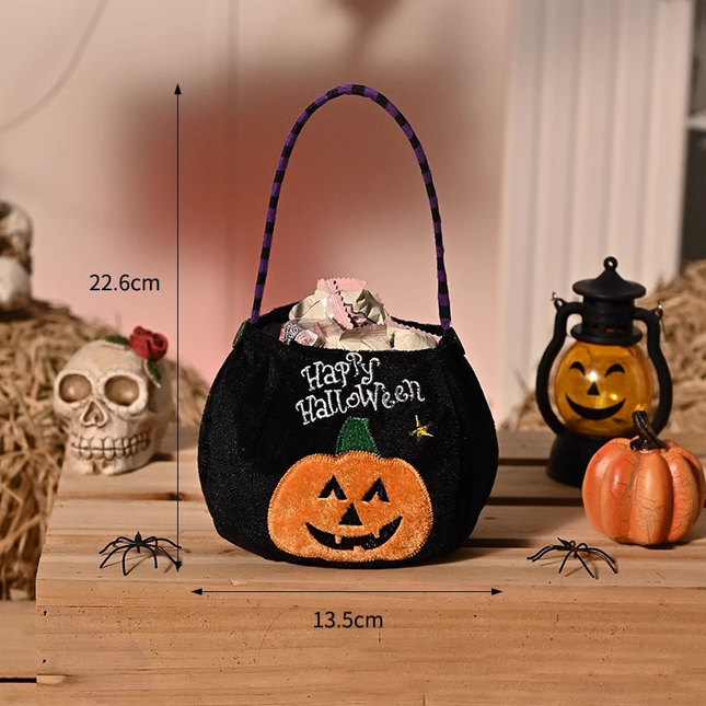 Uglysweatershops Halloween 4-piece Flannel Candy Tote Bag