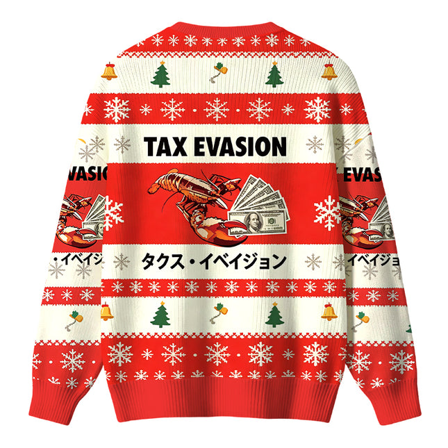 Uglysweatershops Red Tux Evasion Funny Christmas Ugly Sweater