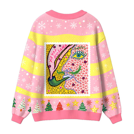Uglysweatershops Fantasizing In The Smoke Ugly Cardigan Sweater