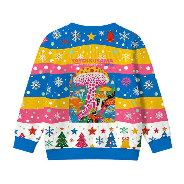 Uglysweatershops Psychedelic Mushrooms Kids Ugly Sweater