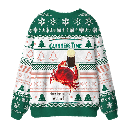 Uglysweatershops Have This One with Me Fuzzy Ugly Cardigan Sweatshirt