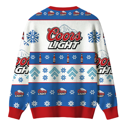 Uglysweatershops Blue Light Christmas Ugly Sweater