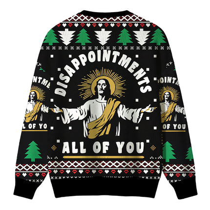 Uglysweatershops Funny Jesus Christmas Ugly Sweater