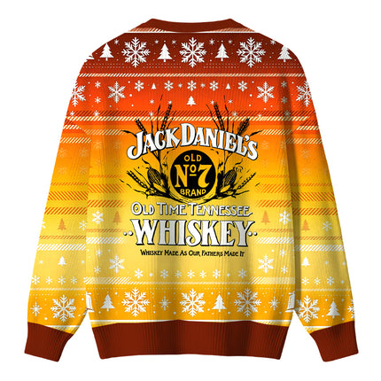 Uglysweatershops Classic American Whiskey Vintage Christmas Ugly Sweater
