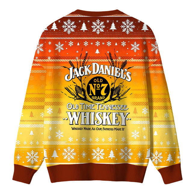 Uglysweatershops Classic American Whiskey Vintage Christmas Ugly Sweater