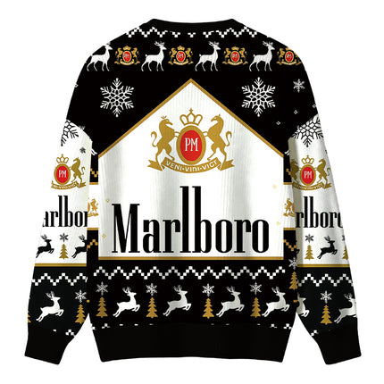 Uglysweatershops Vintage Cig Christmas Ugly Sweater