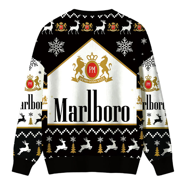 Uglysweatershops Vintage Cig Christmas Ugly Sweater