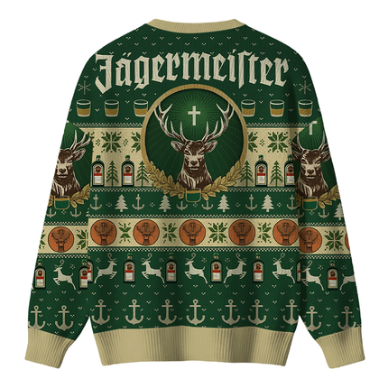 Uglysweatershops Green Beer Christmas Ugly Sweater