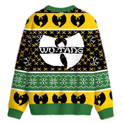 Uglysweatershops Retro Hip Hop Fuzzy Christmas Ugly Sweatshirt