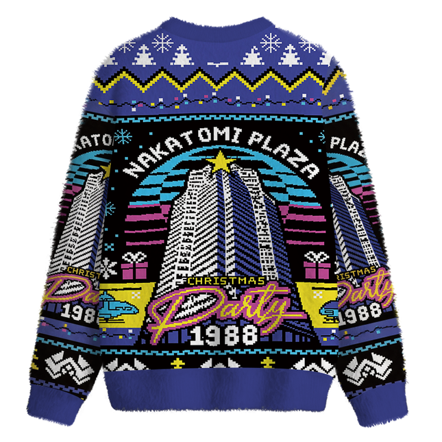 Uglysweatershops Plaza Party Fuzzy Christmas Ugly Sweatshirt