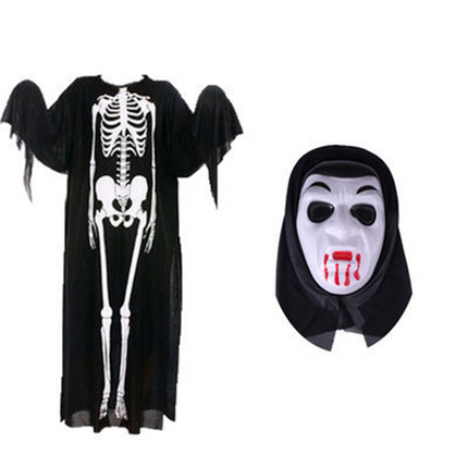Uglysweatershops Halloween Adult Skeleton Ghost Costume