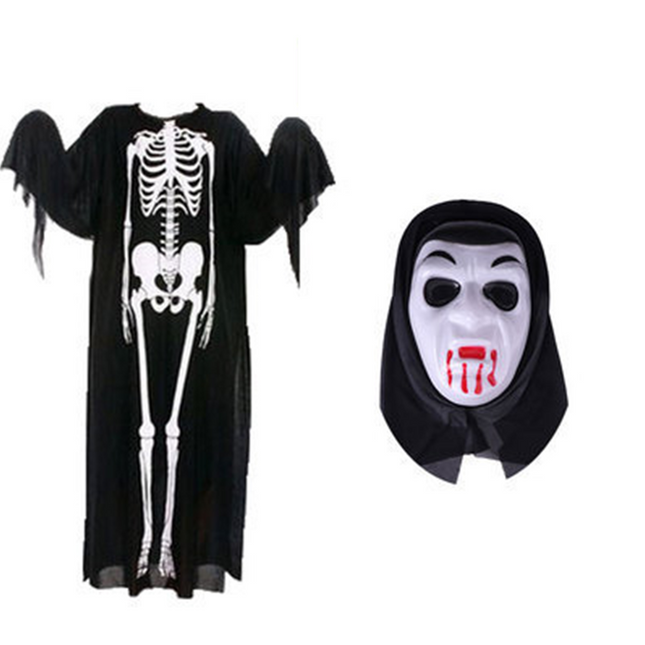Uglysweatershops Halloween Adult Skeleton Ghost Costume