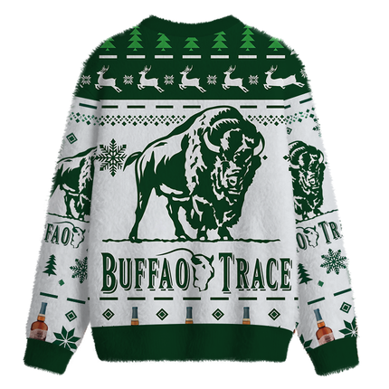 Uglysweatershops Trace Vintage Fuzzy Christmas Ugly Sweatshirt