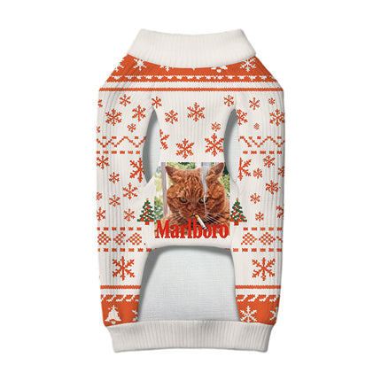 Uglysweatershops Smkong Orange Cat Dog & Cat Pet Sweater