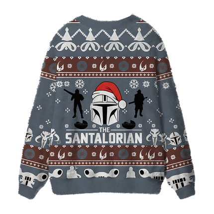 Uglysweatershops Movie Funny Fuzzy Ugly Cardigan Sweatshirt