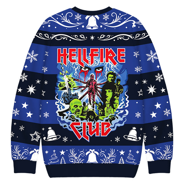 Uglysweatershops Retro Metal Style Christmas Ugly Sweatshirt