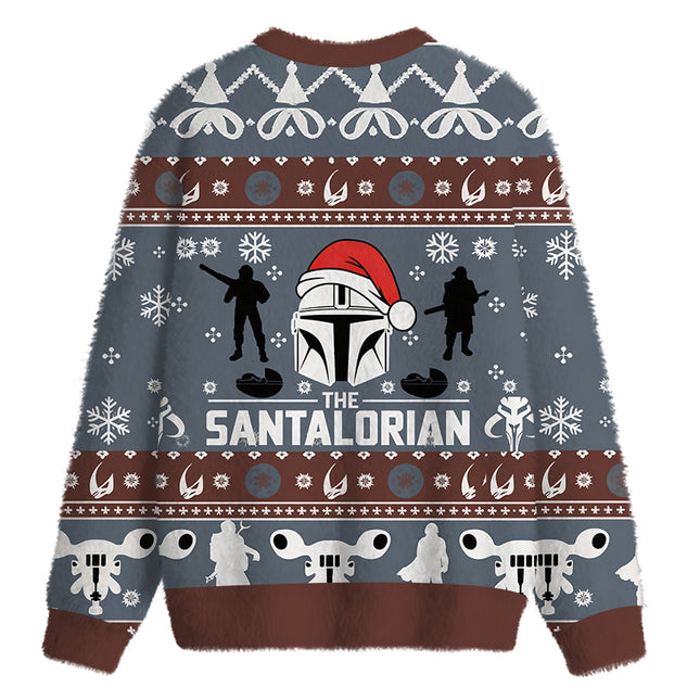 Uglysweatershops Movie Funny Fuzzy Christmas Ugly Sweatshirt