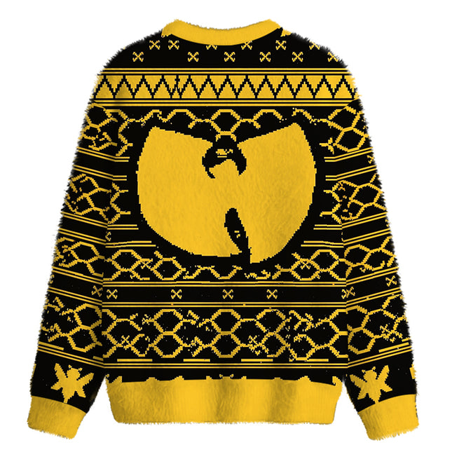 Uglysweatershops Killer Bees Fuzzy Christmas Ugly Sweatshirt