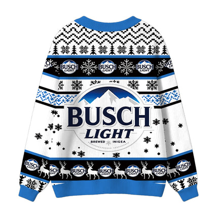 Uglysweatershops Busch Vintage Ugly Cardigan Sweater