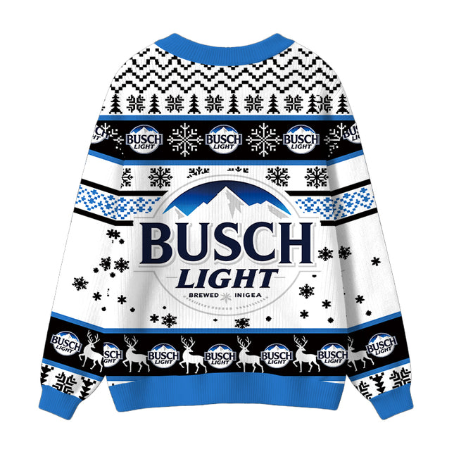 Uglysweatershops Busch Vintage Ugly Cardigan Sweater