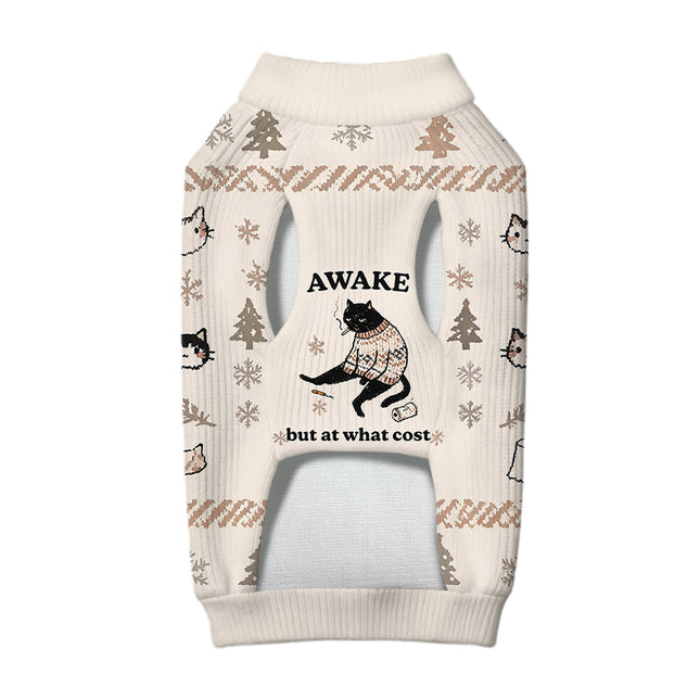 Uglysweatershops Decadent Smoking Cat Dog & Cat Pet Sweater