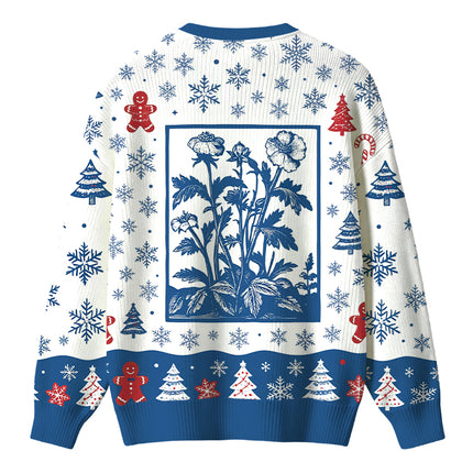 Uglysweatershops Wildflowers Christmas Ugly Sweater