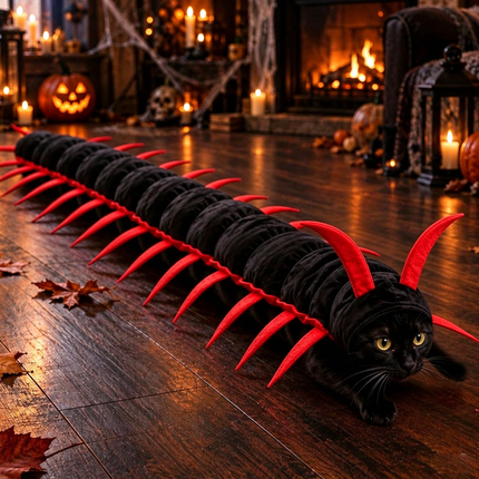 Uglysweatershops Halloween Centipede Cat Costume