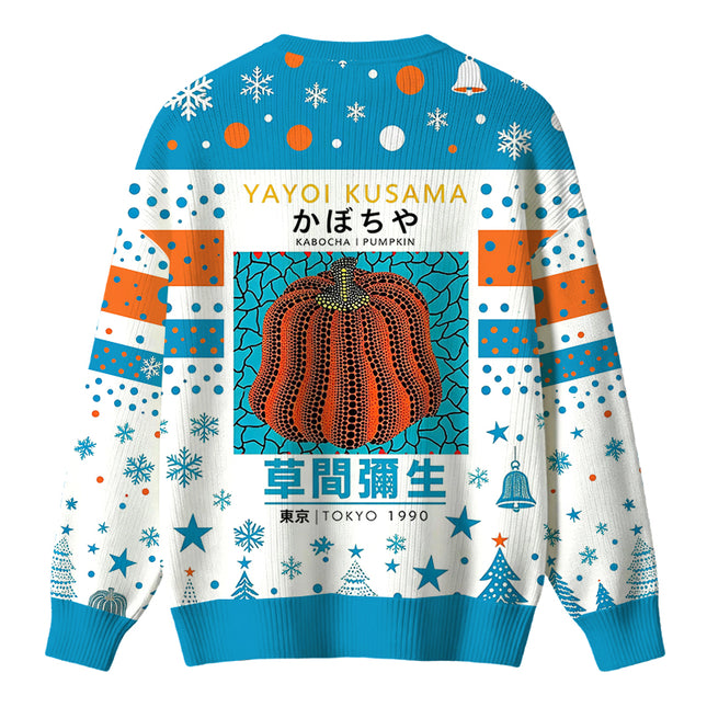 Uglysweatershops Orange Red Pumpkin Christmas Ugly Sweater