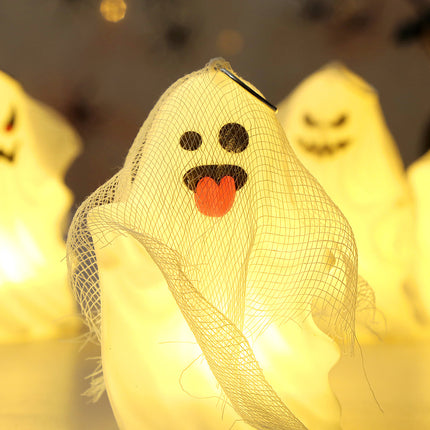 Uglysweatershops Halloween 4-Pack Cute Emoji Mischievous Electronic Candle Lamp