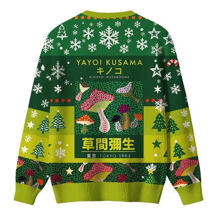 Uglysweatershops Art Spotted Mushroom Vintage Christmas Ugly Sweater
