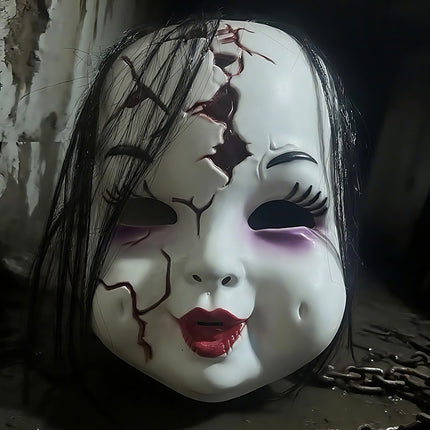 Uglysweatershops Halloween Horror Ghost Doll Prank Mask