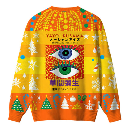 Uglysweatershops Japanese Art Eyes Christmas Ugly Sweater
