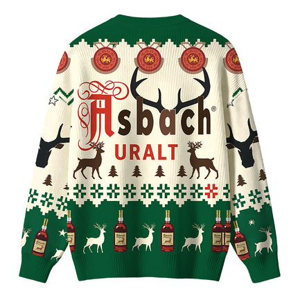 Uglysweatershops Brown Deer Christmas Ugly Sweater