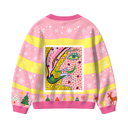 Uglysweatershops Fantasizing In The Smoke Kids Ugly Cardigan Sweater