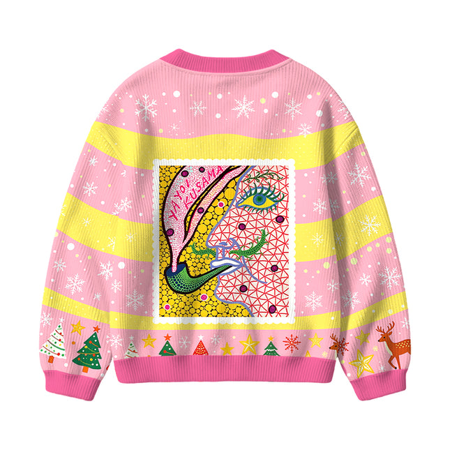 Uglysweatershops Fantasizing In The Smoke Kids Ugly Cardigan Sweater