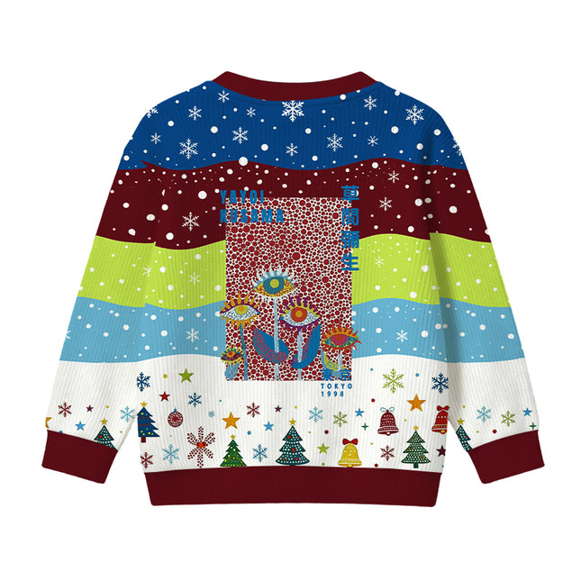 Uglysweatershops Dotted Eyes Kids Ugly Sweater