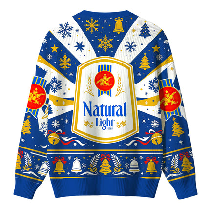 Uglysweatershops Vintage Light Christmas Ugly Sweater