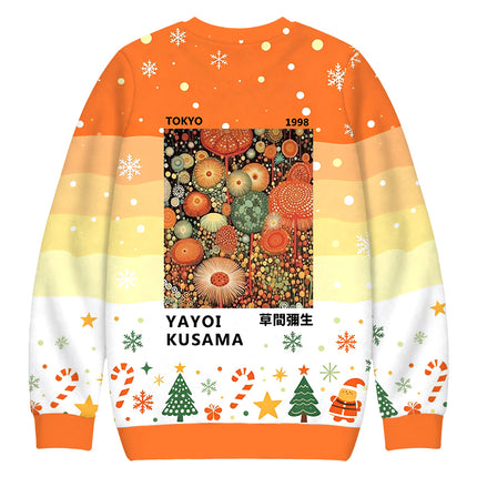 Uglysweatershops Dotted Bloom Christmas Ugly Sweatshirt