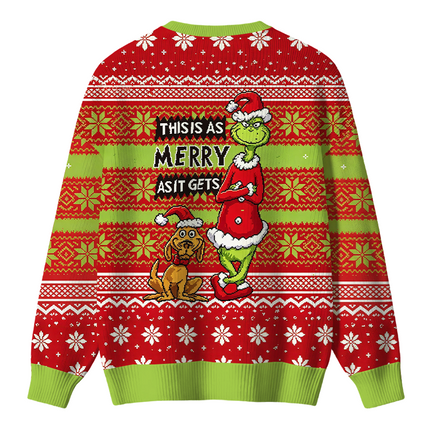 Uglysweatershops Holiday Monster Funny Christmas Ugly Sweater