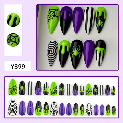 Uglysweatershops Halloween Cute Quirky Hot Girl Vibe Section Four Press-on Nails
